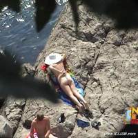Couple has a little fun in the sun