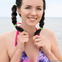 Girl in a cute bikini