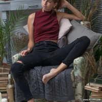 Sexy teen in cute clothes