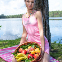 Cutie in pink outfit