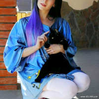 Emo girl shows everything