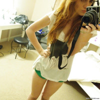 Nude selfies from this redhead MILF
