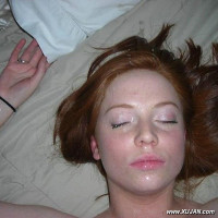 Naked girl next door gives blowjob