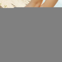 Horny teen on the shore