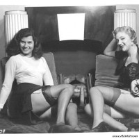Vintage girl on girl shots