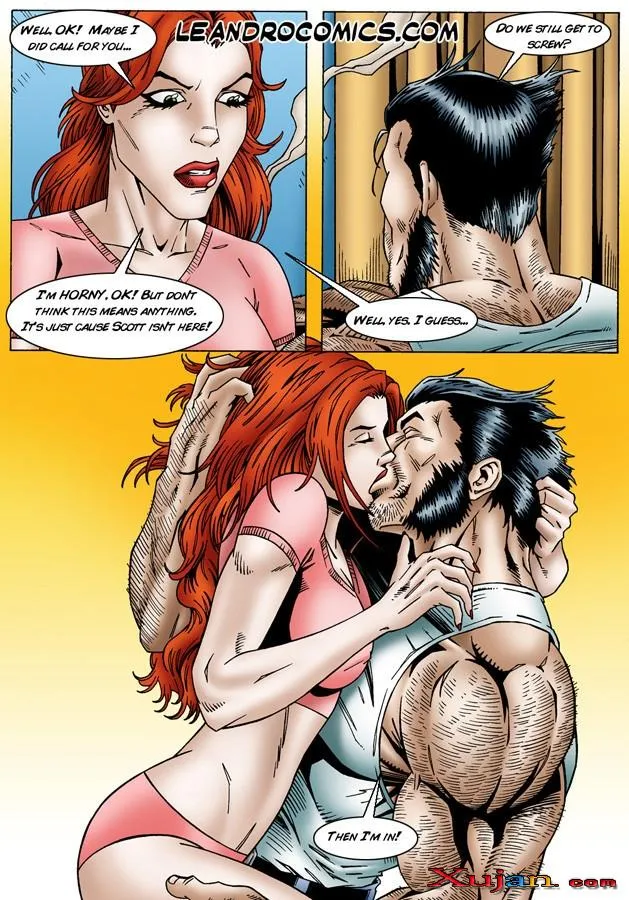 Wolverine and Jean Grey (When Scott Not See) - Photo #4154