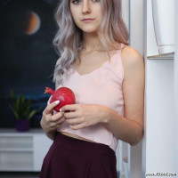 Slim girl posing naked