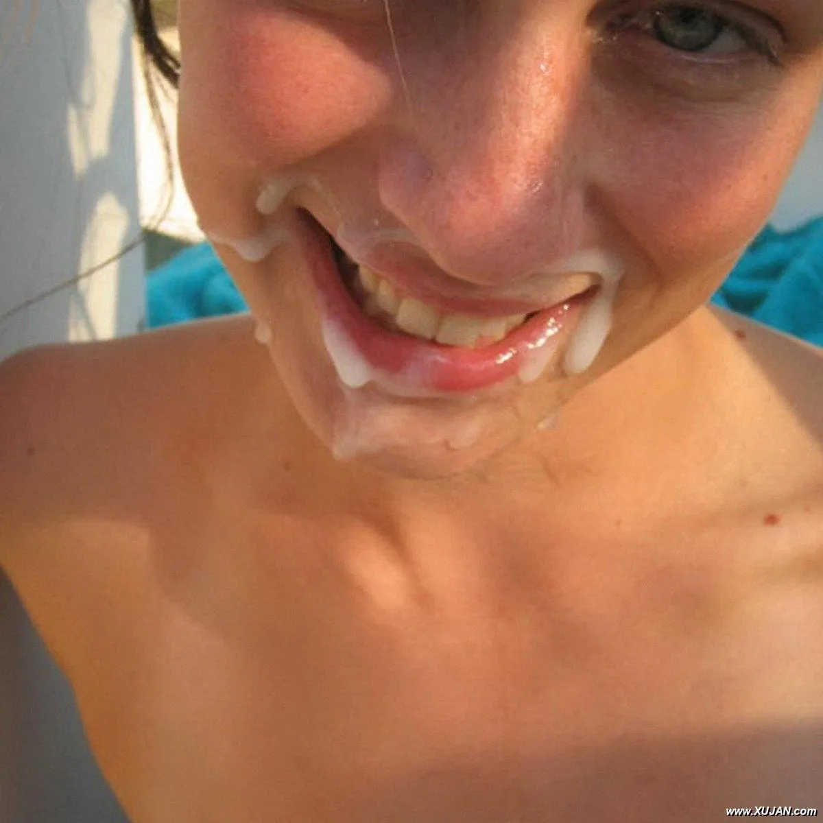Sweet teen girlfriend getting facial - Photo #113114