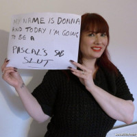 SubSlut Donna Austin Strip Pictures