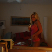 Amazing hot blonde takes off her sexy pink lingerie