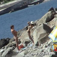 Amazingly hot model takes off her new black bathing suit