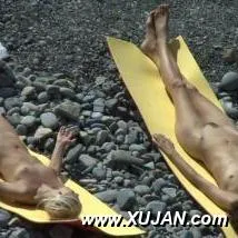 Two hot girls enjoy tanning next to each other - Photo #134429