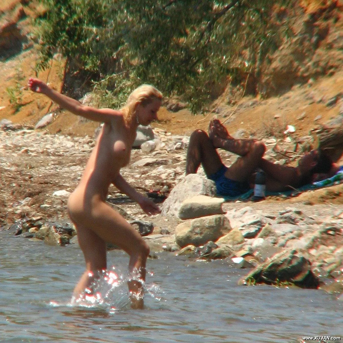 Shameless naked girls having fun outdoors - Photo #139575