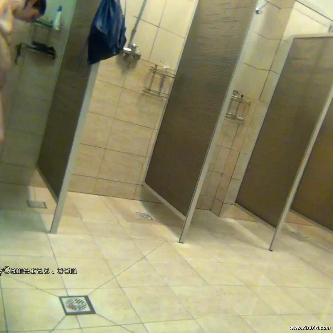 Enjoying her kinky time alone in the public shower - Photo #142195