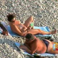 Chubby mature couple feels relaxed and horny