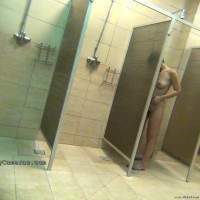 Beauties get unknowingly filmed as they shower naked