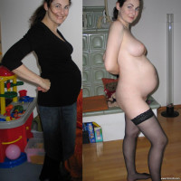 Clothed then unclothed amateur wives