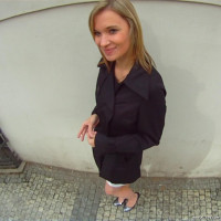 Sweetie agrees to please a stud in the bushes for money