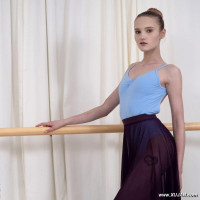 Model with long legs