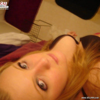 Big teen boobs and shaved pussy selfshots