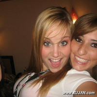 Girlfriends showing off their natural tiny tits