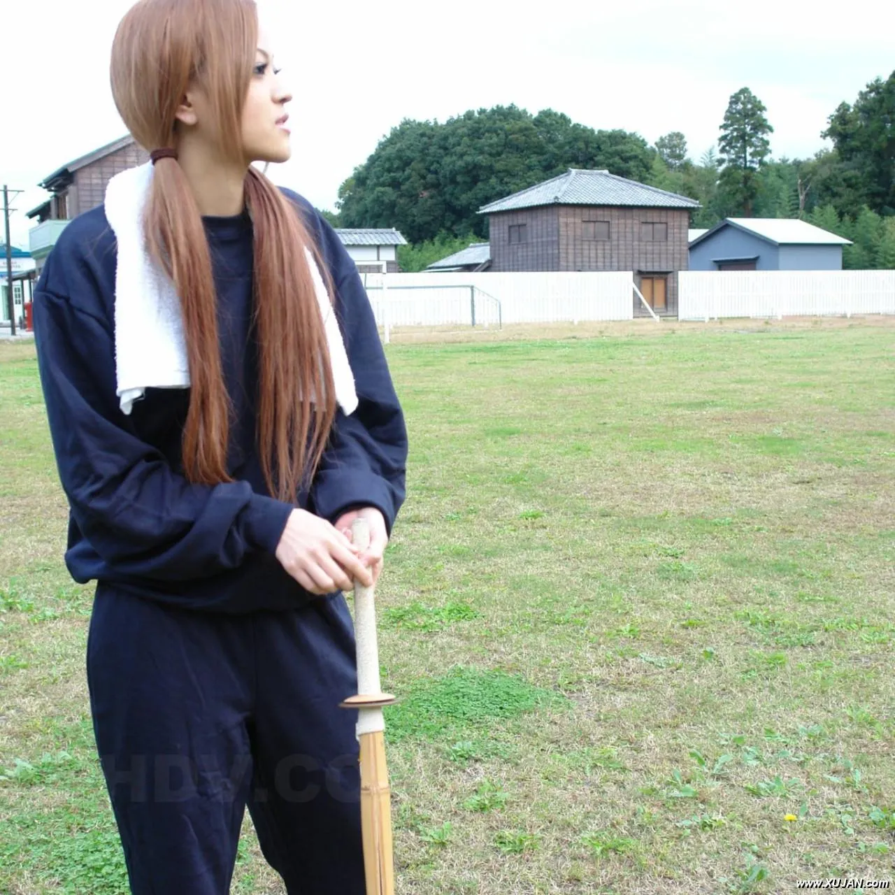 An Umemiya gives hot head outdoor - Photo #230521