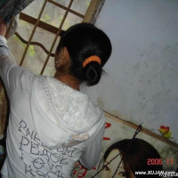 Asian teen shows her panties n twat