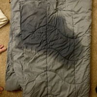My squirt soaked blanket evidence I need huge cock