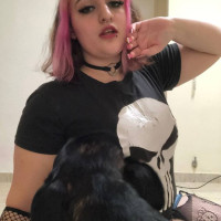 Pink hair rockstar