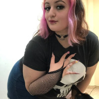 Pink hair rockstar