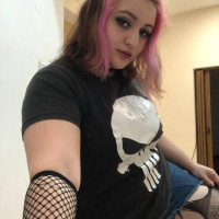 Pink hair rockstar