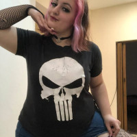 Pink hair rockstar