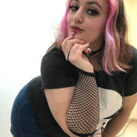 Pink hair rockstar
