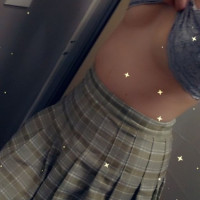 Drinking and trying on new skirts