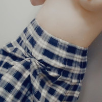 Drinking and trying on new skirts