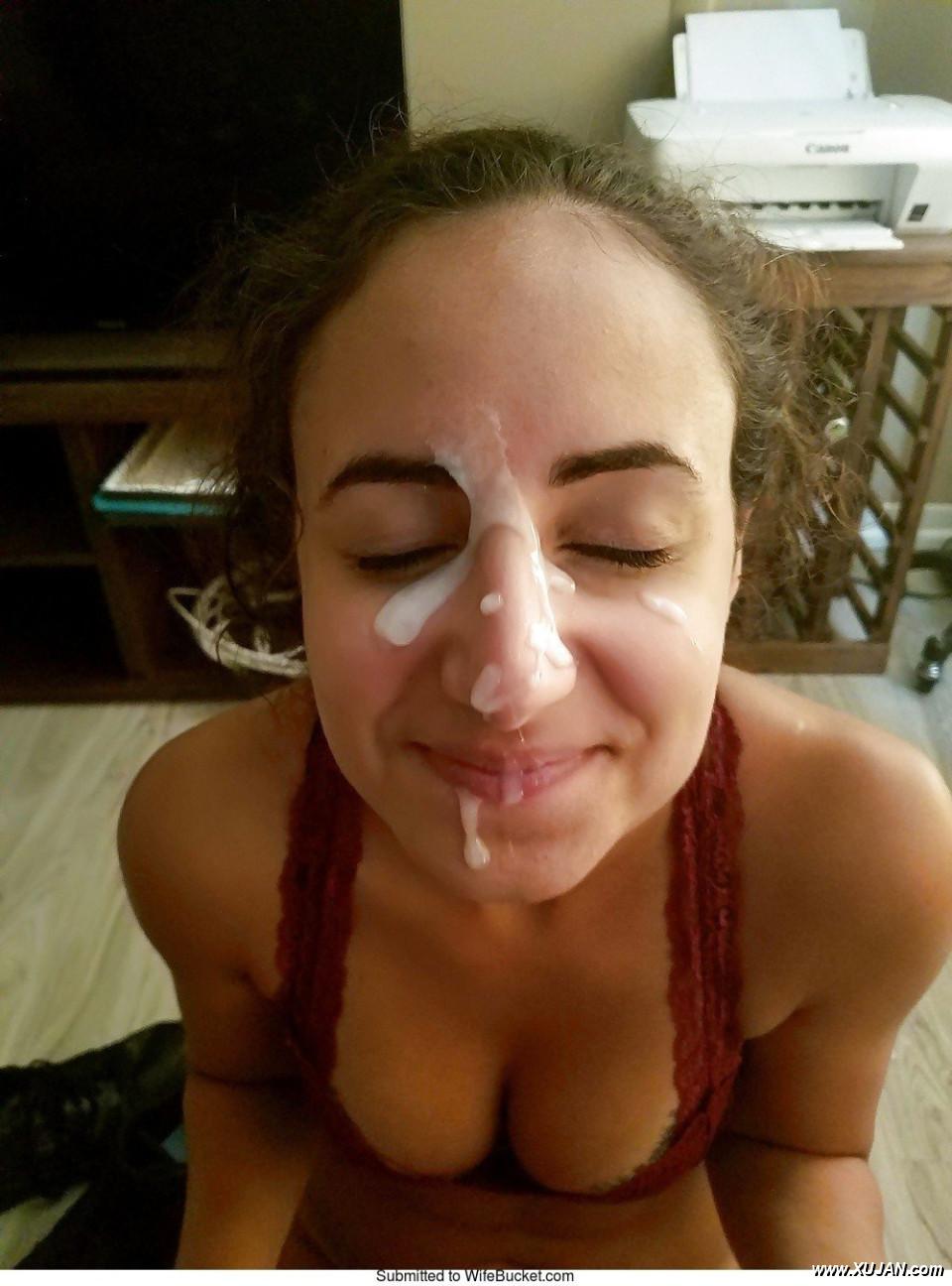 Paint her face like an artist only huge amateur facials - Photo #239963