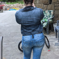 Ass in jeans