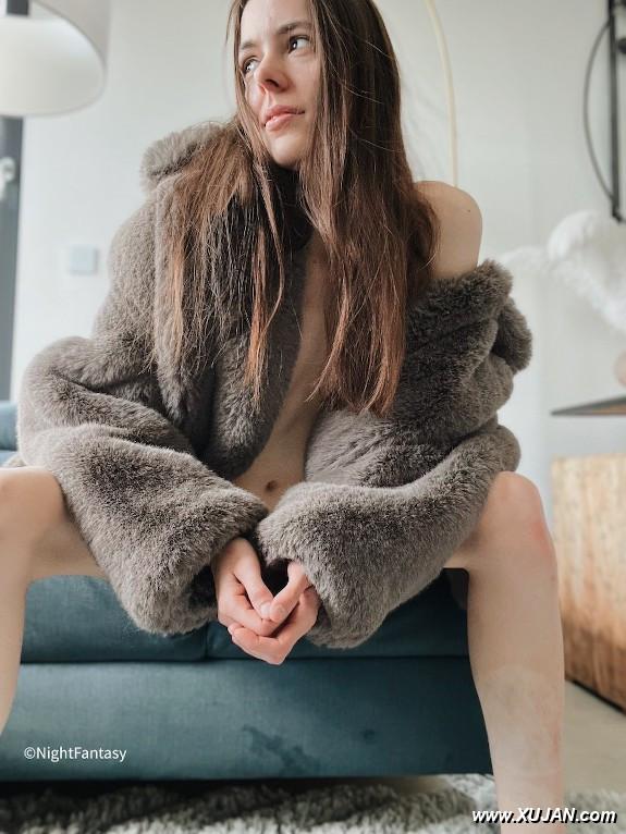 Soft fluffy fur coat Night Fantasy fetish - Photo #244027