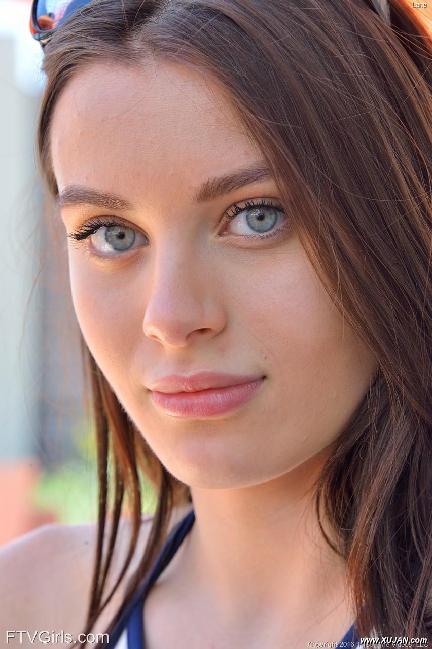 Lana Rhoades posing while wearing sexy shorts during a hike - Photo #274887