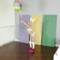 Teen babe Piper Perri posing for cosplay photo pics in boots and long socks