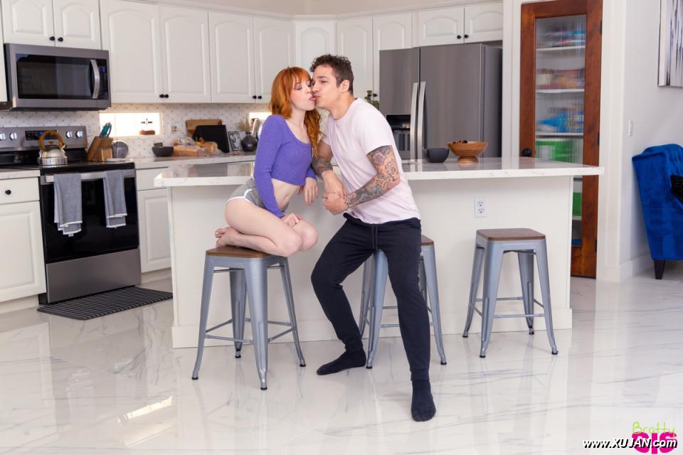 Young redhead Madi Collins has sex on a bed with her stepbrother - Photo #305241