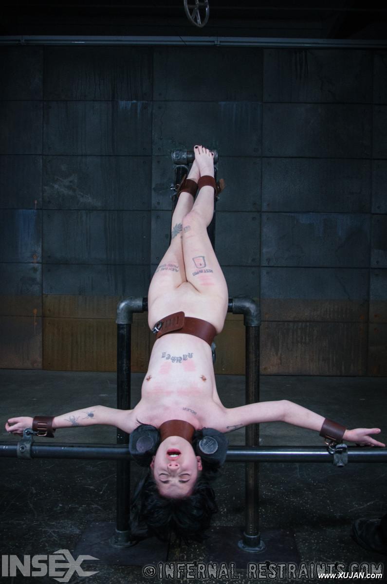 Thin teen Charlotte Sartre is hopelessly restrained penetrated in a dungeon - Photo #306611