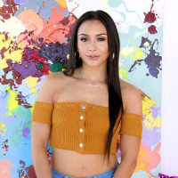 Hot Latina model Lilly Hall plays with her twat after disrobing
