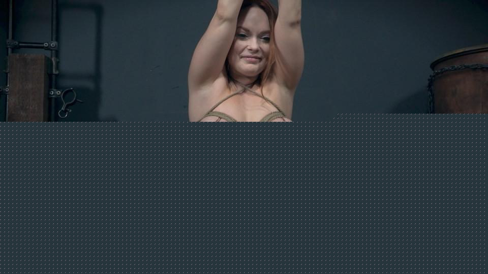 Naked redhead Summer Hart endures a session of humiliation bondage - Photo #317373
