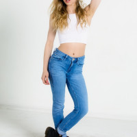 Sexy teen Ivy Wolfe rocks her nice ass after a striptease performance