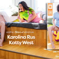 Katty West participates in lesbian sex with her stepmother Karolina Russ