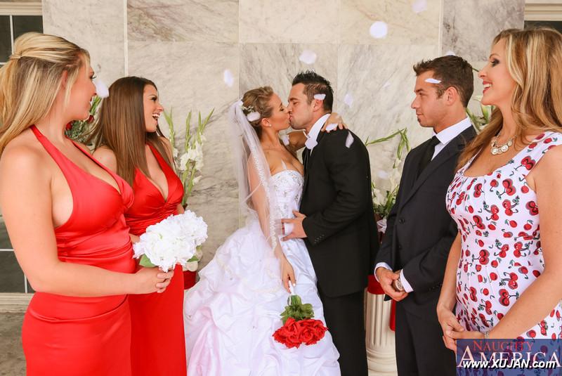 Blonde teen Nicole Aniston joins her stepmom for a 3some on her wedding day - Photo #361286
