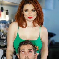 Annabel Redd bobstube red lips hardcore redhead smooth
