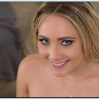 Foxy lady with bubble butt AJ Applegate gives a blowjob and gets nailed