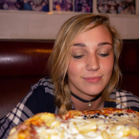 Blonde teen Kendra Sunderland has some fun around town